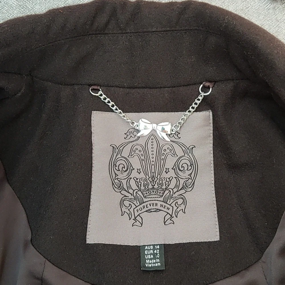 FOREVER NEW   3/4 length duffel coat - Picture 9 of 10